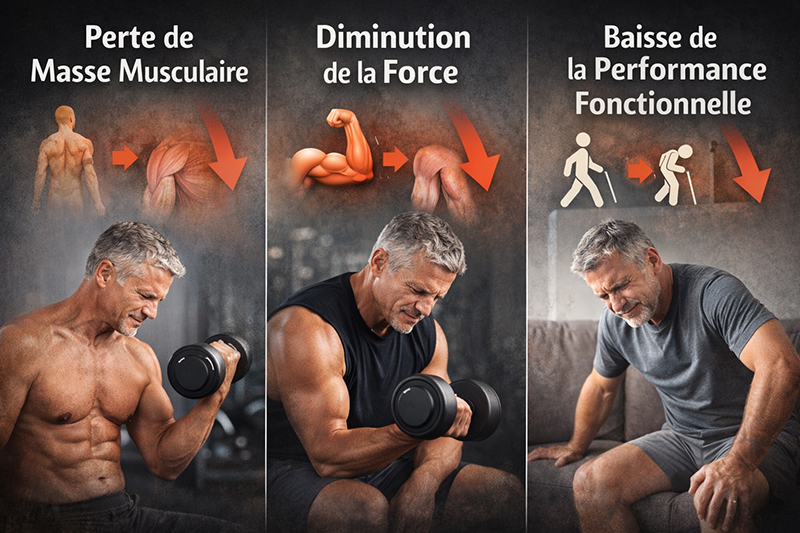 La sarcop&eacute;nie chez l&rsquo;homme apr&egrave;s 50 ans : comprendre la perte musculaire li&eacute;e &agrave; l&rsquo;&acirc;ge