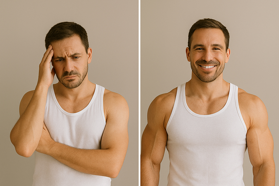 homme muscle avant apres